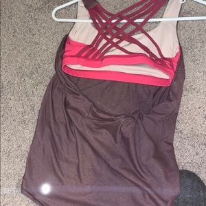 Lululemon backless tank top